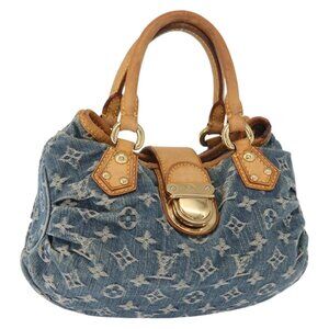 LOUIS VUITTON Monogram Denim Preity Hand Bag Blue M95020 LV Auth 158648A